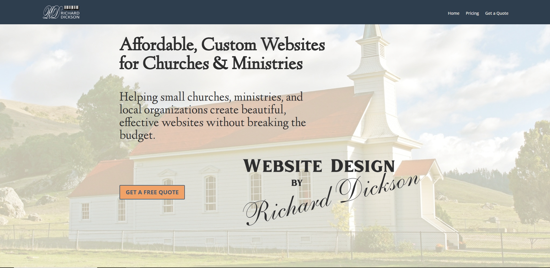 Rows of church pews.